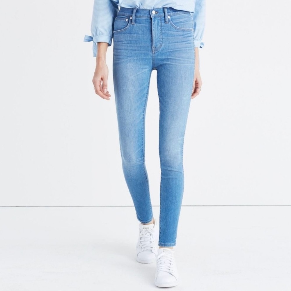 Madewell 10” High-Rise Skinny Jeans Light Wash Size 27
